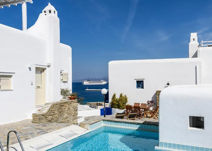 Nyaraló Supreme House With Views & Pool & Parking Mykonos Town