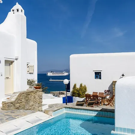 Дом отдыха Supreme House With Views & Pool & Parking Mykonos Town