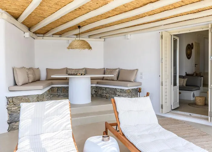 度假居 Supreme House With Views & Pool & Parking Mykonos Town